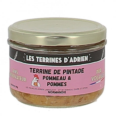 Terrine de pintade pommes pommeau 180g Adrien & Cie