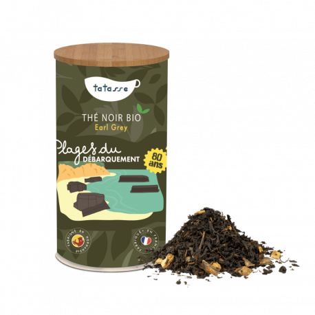 Thé noir bio earl grey - Plages du débarquement - Tatasse 100g