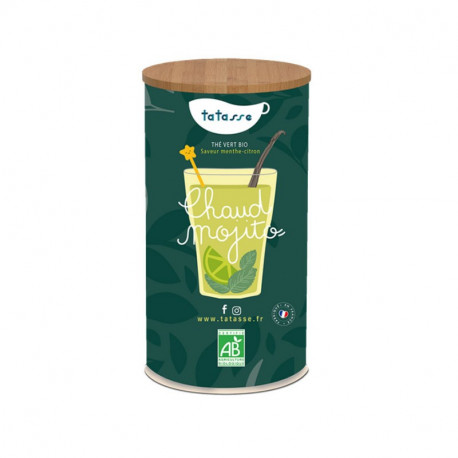 Thé vert bio menthe citron - Chaud Mojito - Tatasse 100g
