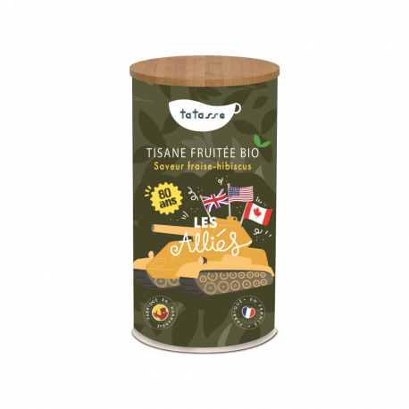 Tisane fruitée bio fraise hibiscus - Les alliés - Tatasse 100g
