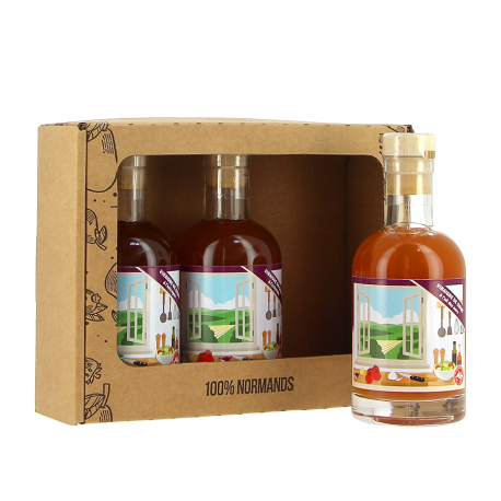 Trio vinaigres de cidre bio Ail des ours, Estragon et Échalote Balades Normandes 3x20cl 5°