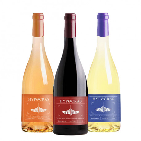 Vin Hypocras lot découverte de 3x75cl