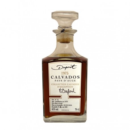Carafe Calvados millésime 1975 Dupont 70cl 42%