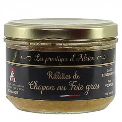 Rillettes Prestige de Chapon au Foie gras 180g Adrien & Cie