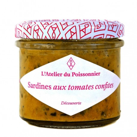 Rillettes de sardines tomates confites 125g Atelier du Poissonnier