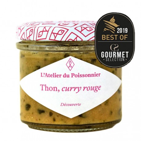 Rillettes de thon curry rouge 90 gr Atelier du Poissonnier
