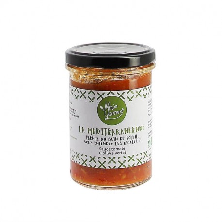 Sauce tomate et olive BIO La Méditerranéenne 200g Mir'yamm