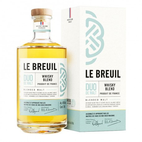 Whisky blend duo de malt - Breuil 40% 70cl