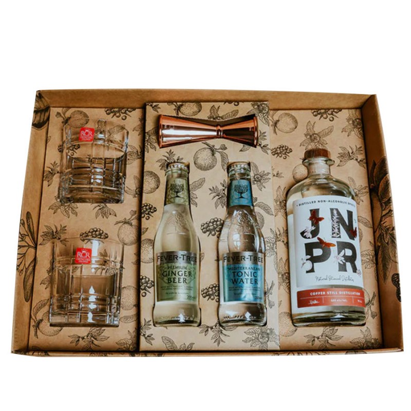 Coffret spiritueux & cocktail avec vodka et whisky à domicile