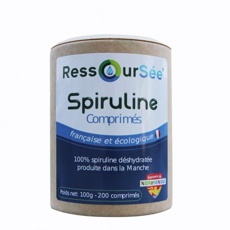 Spiruline en comprimé 100g - Cure de 1 mois - RessourSée
