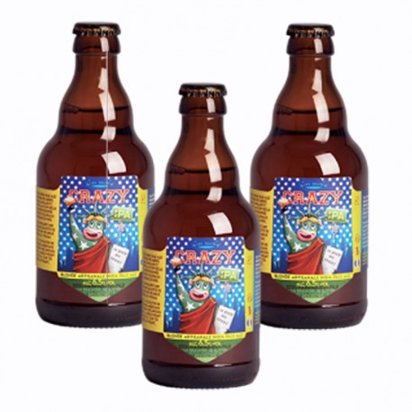 Crazy IPA bière blonde 3x33cl 6.5%