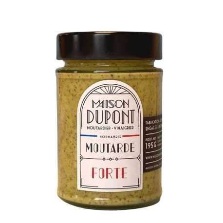 Moutarde forte au vinaigre de cidre 195g Maison Dupont