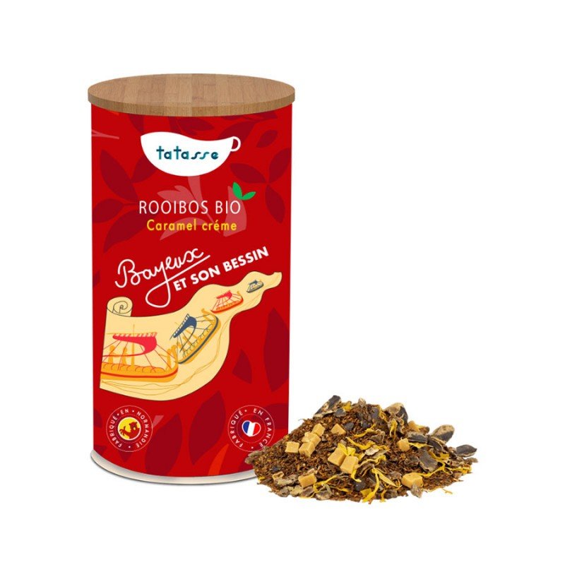 Rooibos bio caramel crème - Bayeux et son Bessin - Tatasse 100g vrac