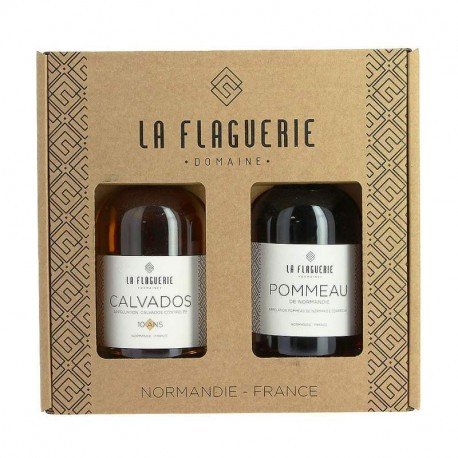 Coffret découverte Calvados et Pommeau 2x20cl Domaine de la Flaguerie
