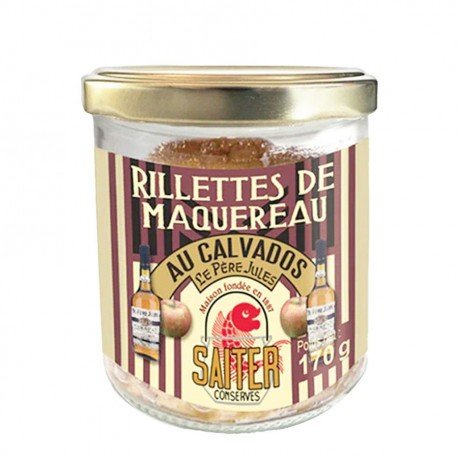 Rillettes de maquereau au Calvados 170g Maison Saiter