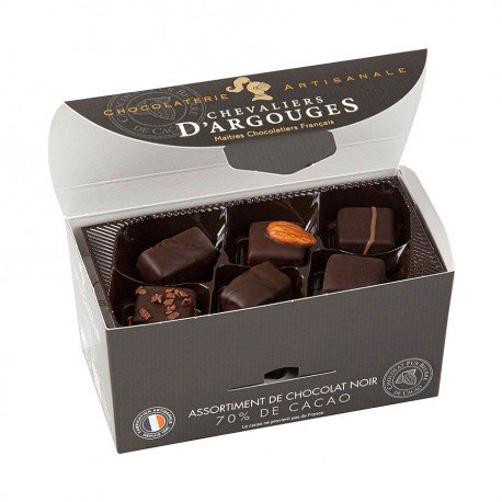 Assortiment de chocolats noir Les Chevaliers d'Argouges 185g