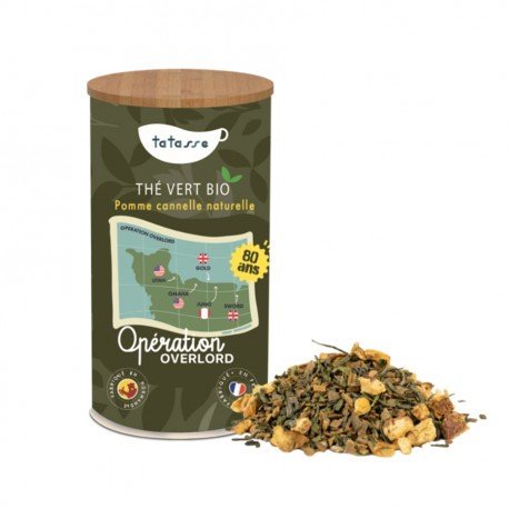 Thé vert bio Pomme cannelle - Opération Overlord - Tatasse 100g