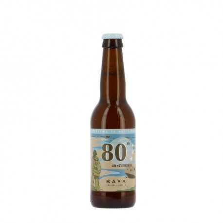 Bière Blonde D-Day 80 ans du débarquement 33cl 4,3% Baya Brasserie à Bayeux