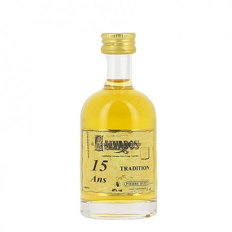 Mignonnette Calvados Tradition 15 ans Huet 5cl 40%