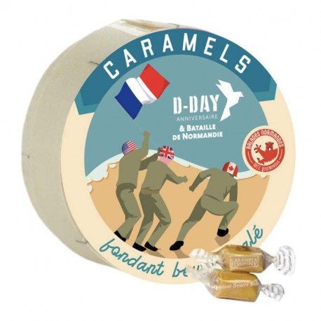 Caramels fondants au beurre salé 80 ans D-day 150g Balades Normandes