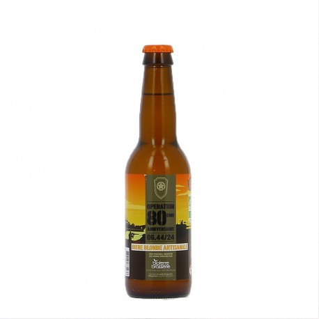 Bière Blonde 80 ans du débarquement D-Day 33cl 5% Brasserie Bioterre