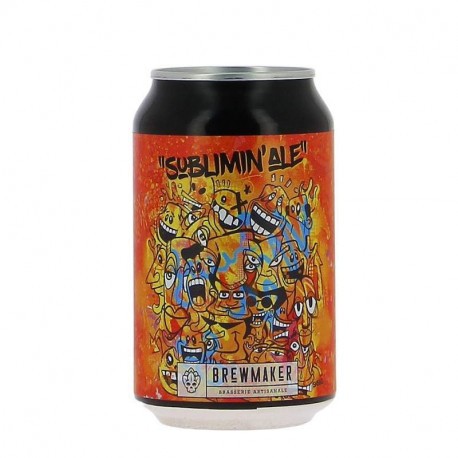 Bière canette Sublimin'ale Brewmaker Blonde 33cl 4,5%