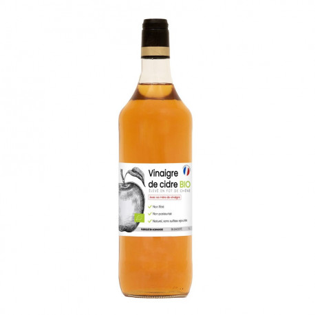 6x Vinaigre de cidre BIO avec sa mère de vinaigre 1L