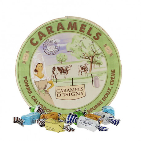 Assortiment Normandie Caramels d'Isigny 75g Boîte Camembert