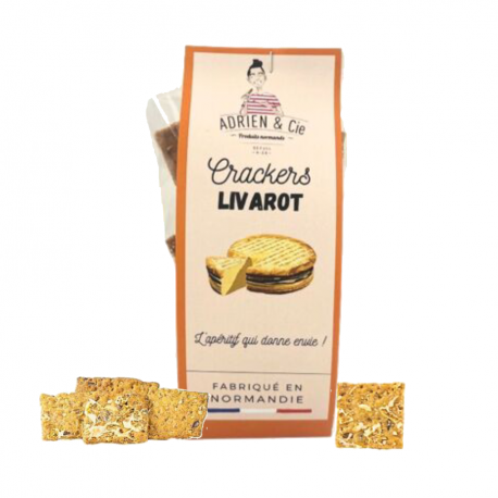 Crackers au Livarot 100g Adrien & Cie