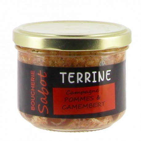 Terrine de campagne pomme et camembert 180g Sabot