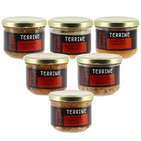 Assortiment de terrines 6x180g Sabot