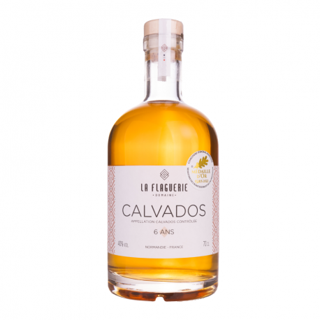 Calvados 6 ans bio - domaine de la Flaguerie 70cl 40%