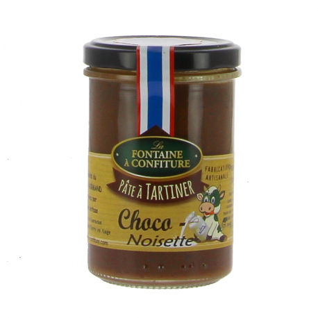 Pâte à tartiner chocolat et noisette 230g La Fontaine à Confiture