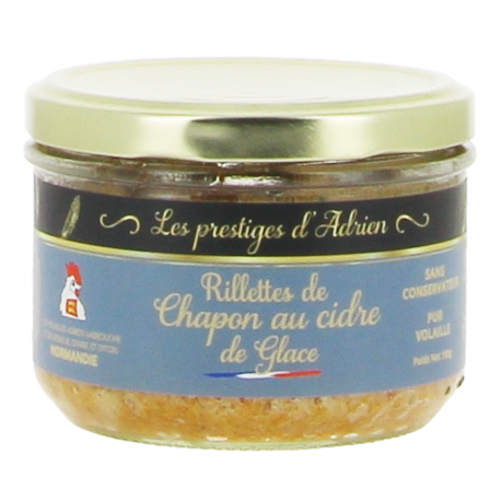 Rillettes de chapon au cidre de glace 180g Adrien & Cie