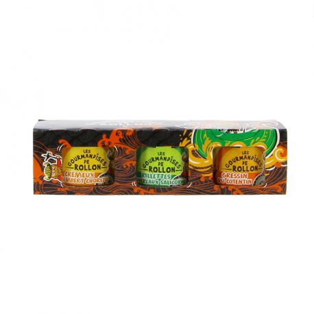 Lot de 3 apéritifs dinatoires découverte Gourmandises de Rollon 100g