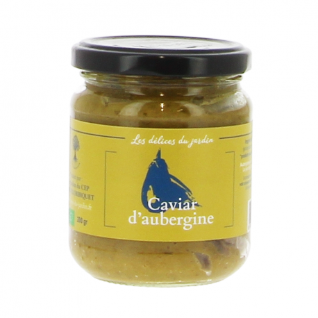 Caviar d'aubergines bio Les jardins du CEP 200g