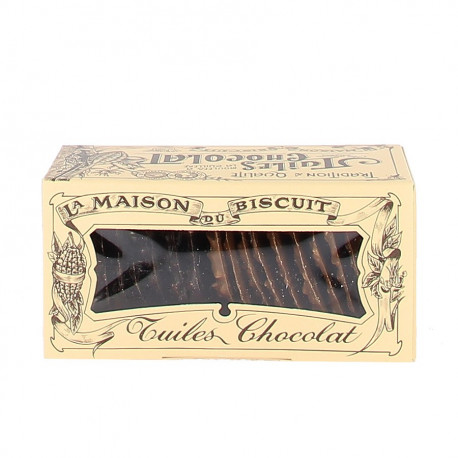 Tuiles chocolat noir et chocolat au lait Maison du biscuit 170g