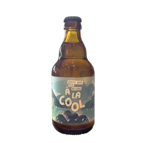 Bouteille de bière sans alcool bio A la cool 33cl 0.3%