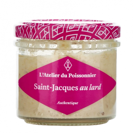 Rillettes aux st jacques et au lard 90g Atelier du Poissonnier