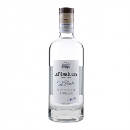 Eau-de-vie de cidre Carte Blanche Le Père Jules 70cl 45%