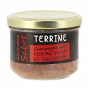 Terrine de campagne au poivre vert et Calvados 180g Sabot