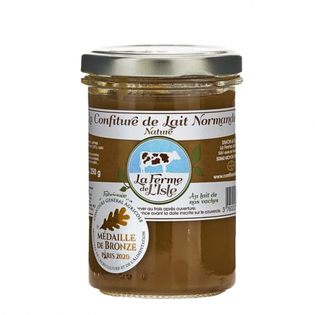 Confiture de lait nature 250g Ferme de l'Isle