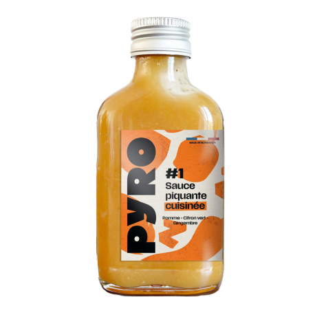 Sauce piquante Pomme Citron Gingembre 10cl Pyro