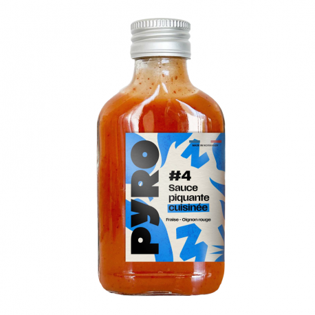 Sauce piquante Fraise Oignons rouge 10cl Pyro