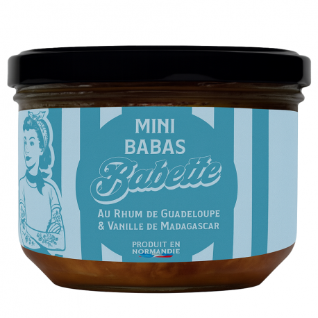 Mini babas au rhum et vanille 120ml Terres normandes