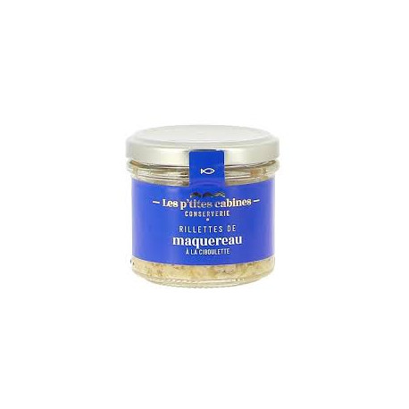 Rillettes de maquereaux à la ciboulette fraîche 90g Les P’tites Cabines