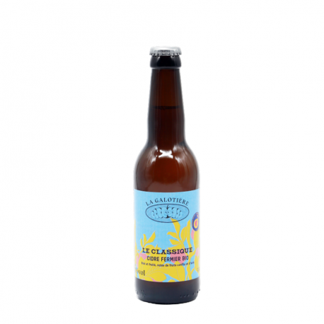 Cidre classique fermier bio La Galotière 33cl 5%