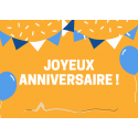 Carte imprimée Joyeux Anniversaire