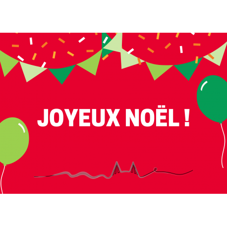 Carte imprimée Joyeux Noël