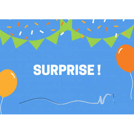 Carte imprimée Surprise
